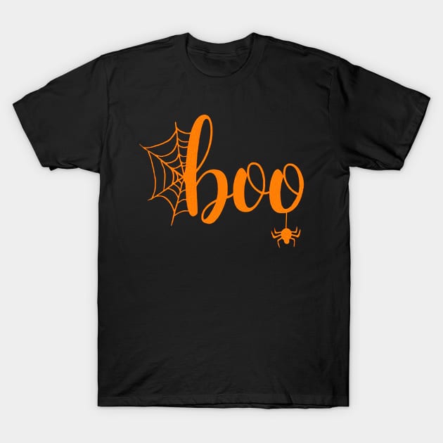 Halloween Boo T-Shirt by drawflatart9